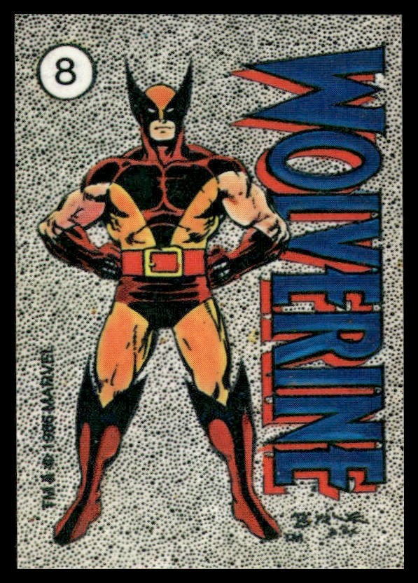 Wolverine 1986 Comic Images Official Marvel Universe Stickers #8 X-Men