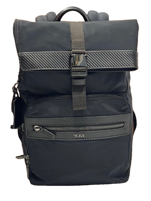 NEW Tumi HAMDEN ROLL TOP Polyester 18.5” Laptop Backpack - BLACK