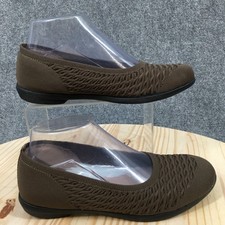 Bzees by LifeStride Ballet Flats Womens 7M Brown Khloe Round Toe Casual Knitted