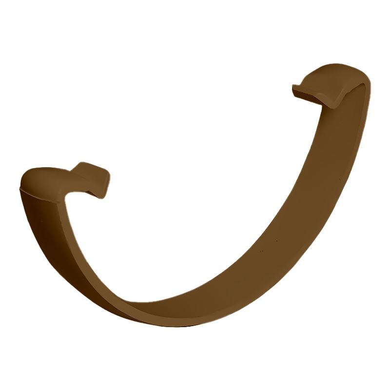 FLOPLAST 112mm Round Gutter Clip - Brown - Bag of 10 - Image 2