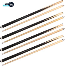 Pool Cues 2-Piece 58 Inch House Bar Billiard Cue Sticks 19Oz - 21Oz 13Mm