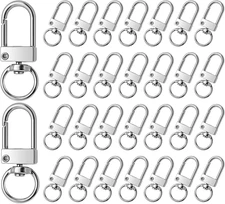 30 Pcs Metal Lobster Claw Clasp, Swivel Snap Key Chain Clip Hooks, Keychain Hook