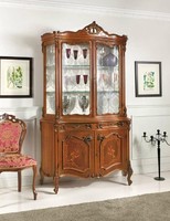 Vitrine Esszimmer Anrichte Echtholz SchräNke Italienische MöBel Glas Schrank Neu