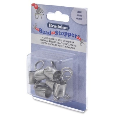 Beadalon  Bead Stoppers  Clips Großformat 6 Stücke Halt Perlen
