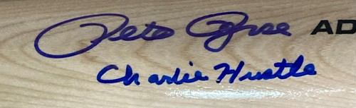 Pete Rose Cincinnati Reds Signed Tan Rawlings Pro Bat Charlie Hustle JSA - Picture 2 of 4