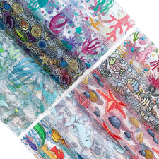 10 Pieces Clear PVC Vinyl Sheets, A4 Size See through Waterproof Vinyl Fabric