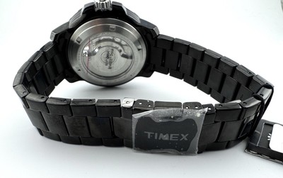 Timex Automatic Watch T2M516 6K Power Reserve Fly Back Date Black