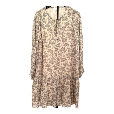 Lucky Brand Dress Medium Floral Peasant Cottage Prairie Boho Size L