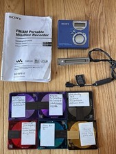 Sony MZ-NF610 Portable MiniDisc Recorder TESTED WORKS GOOD - VIDEO-