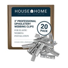 Metal End Clips for Rubber Webbing, Upholstery Repair for Sofa Chair Furnitur...