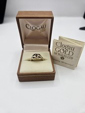 Pre Loved 9ct Gold Clogau Ring With Garnet. Size K. Fully Hallmarked