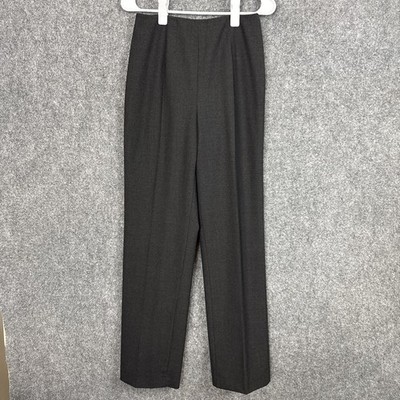 Jax Pants Womens Size 6 Black Wool Blend Straight Leg Classic Capsule Polished