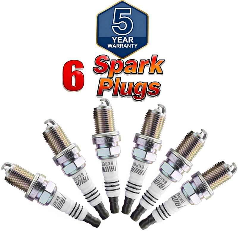 Set of 6 NGK Iridium IX Spark Plugs Set BKR6EIX 6418 UPGRADE Pre-Gapped NEW