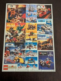 Vintage (1993) LEGO SPACE - Ice Planet 2002 Sets Poster - VERY RARE