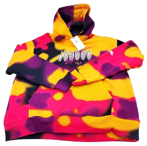 Jordan Flight MVP Men's Fleece Hoodie Taxi-Sail DV4587-705 Size Large Jumpman - product listing photo