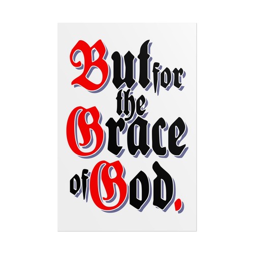 Arte de pared inspirador para decir eslóganes But for the Grace of God AA NA 12 pasos para reunión - Imagen 22 de 33