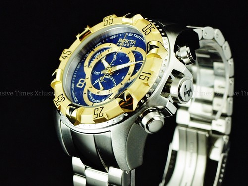 Nuevo con etiquetas Reloj Invicta Para Hombre 52mm Reserve Excursion TOURING Azul Marino Suizo Cronógrafo SS - Imagen 2 de 12