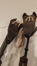 Vintage Metal Adjustable Ice Skates