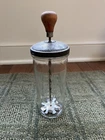 Vintage Hazel Atlas Glass Malted Milk Mixer 12 Oz Embossed Makers Mark