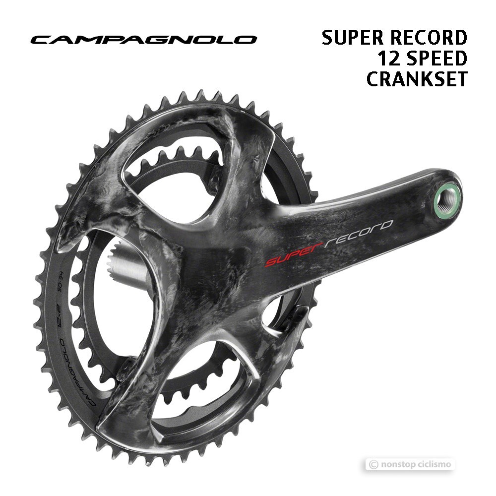 パーツ Campagnolo Record crankset 12s 170mm Campagnolo SUPER RECORD 12S Carbon Ultra Torque Crank Set : 170 mm