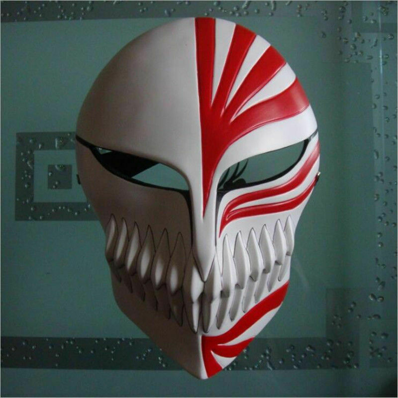 Maschera Ichigo Kurosaki Bankai Full Mask - Bleach Anime - Cosplay Halloween Party