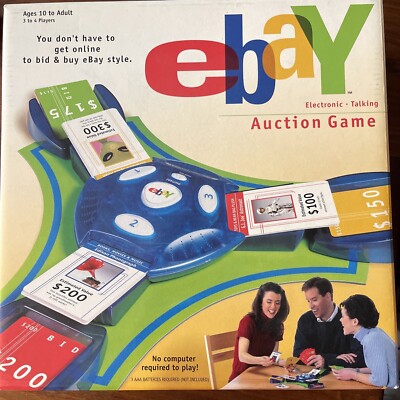 RARE eBay Auction Electronic Talking Board Game. Hasbro 2001 Complete. Open Box.