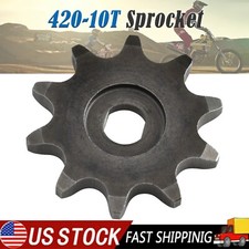420 Chain 10T 10 Teeth Gear Sprocket For ATV Quad Buggy E-Bike Scooter 4 Wheeler