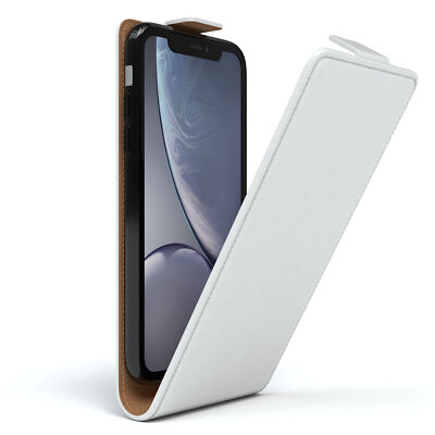 EAZY CASE für Apple iPhone XR Tasche Handytasche Hülle Flipcase Schutzhülle Weiß