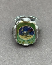 Vintage Apollo 11 Astronauts Moon Landing Vari-Vue Plastic Flicker Ring Prize