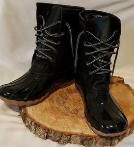 blue suede shoes duck boots