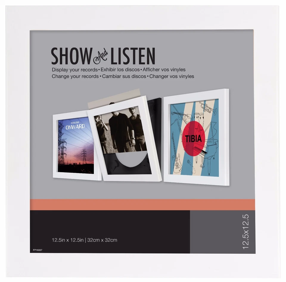 Show And Listen Vinyl Display Frame - White - 4 PACK - Quick Change Foto 2 de 4