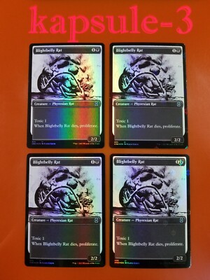 4x Blightbelly Rat (435) | FOIL Showcase | Phyrexia: All Will Be One | MTG Magic