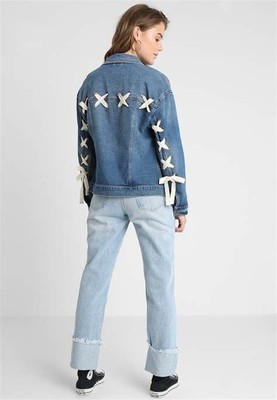 Boyfriend Denim Jean Jacket Womens Size 