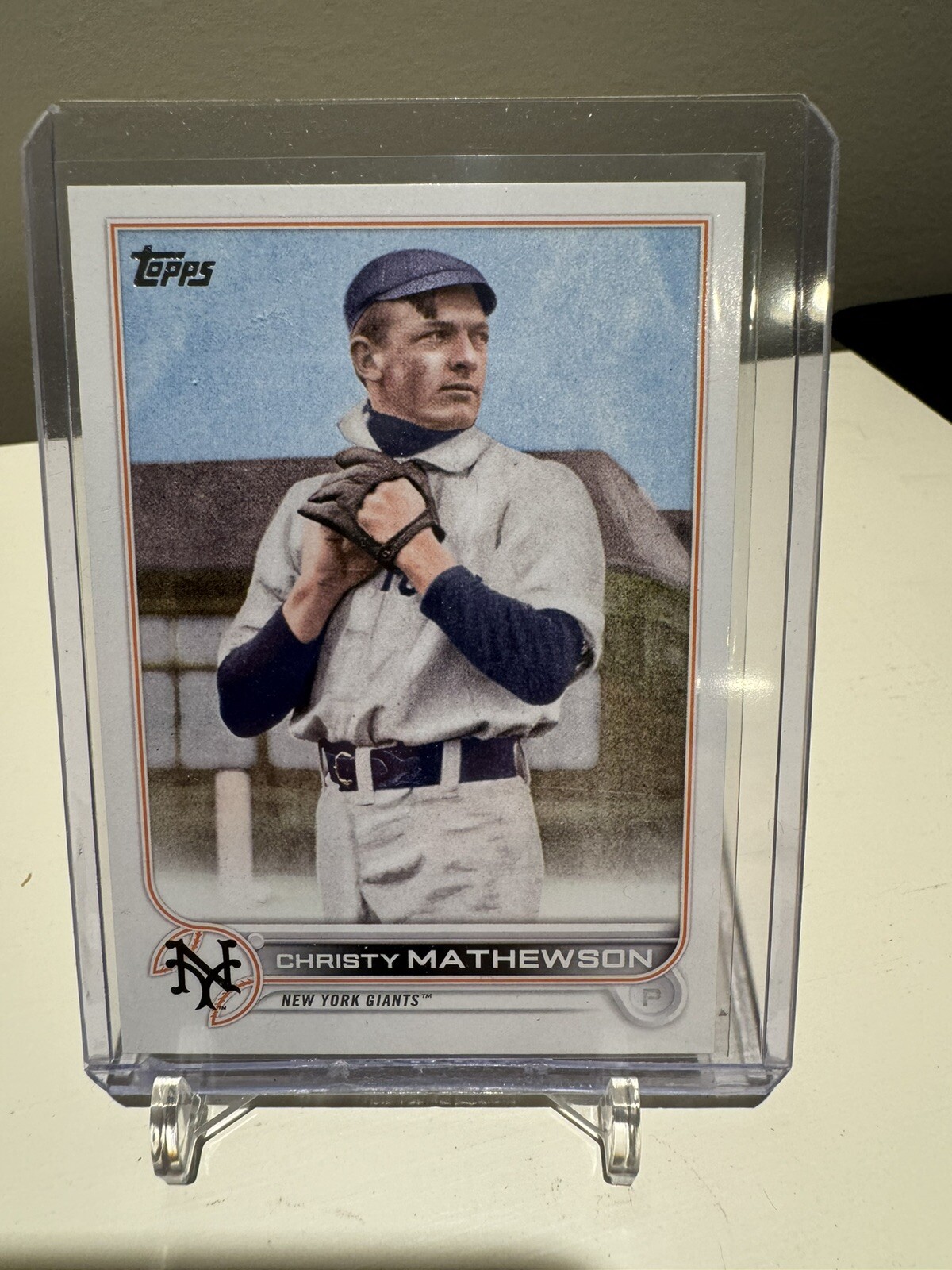 2022 TOPPS UPDATE #US102 CHRISTY MATHEWSON SP SHORT PRINT VARIATION NY GIANTS