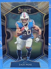 2020 Select Football Zack Moss Concourse RC Rookie Card Buffalo Bills #69 FREE S