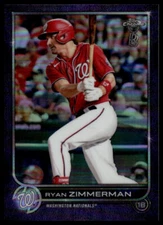 2022 Topps Chrome Ben Baller Edition Ryan Zimmerman #108 Purple Ref /42 QTY