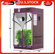 ATOUR 2X2 Grow Tent, 24"X24"X48''Highest Density 1680D Diamond Mylar with Double