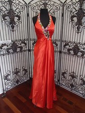 1161 CLARISEE 2154 TANGERINE SZ 0 258 FORMAL PROM GOWN DRESS