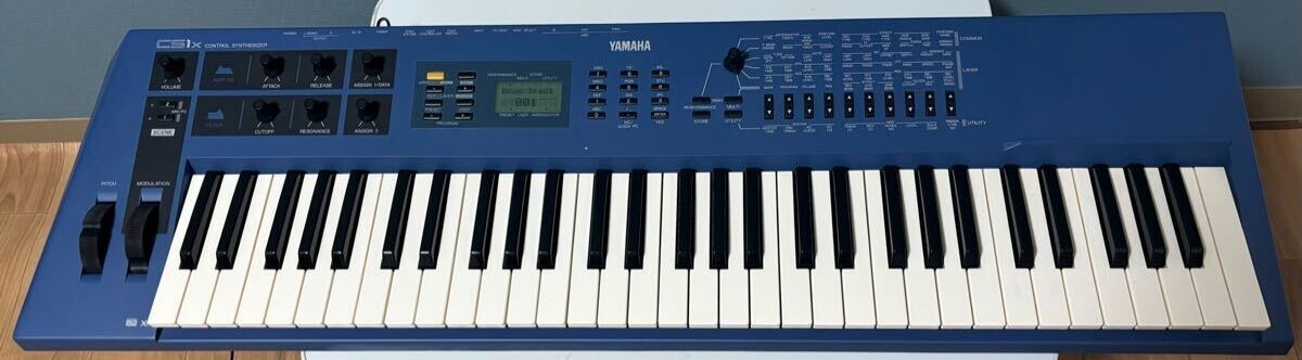 YAMAHA CS1X Keyboard Synthesizer Blue Good GP | eBay