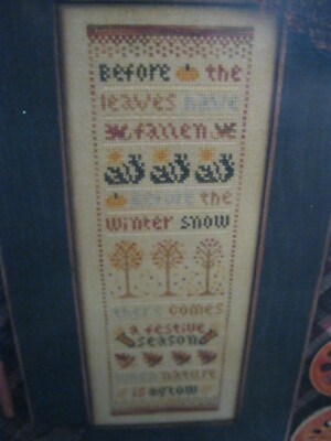 ''AUTUMN'' CROSS STITCH PATTERN BY THE DRAWN THREAD