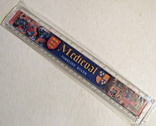RULER PLASTIC 30cm MEDIEVAL TIMELINE NORMANS BATTLES KINGS QUEENS KNIGHTS TUDORS