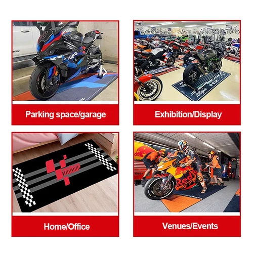 For BMW R 1250 GS Adv Motorcycle Garage Pit Bike Mat Floor Rug Parking Carpet - Picture 7 of 17