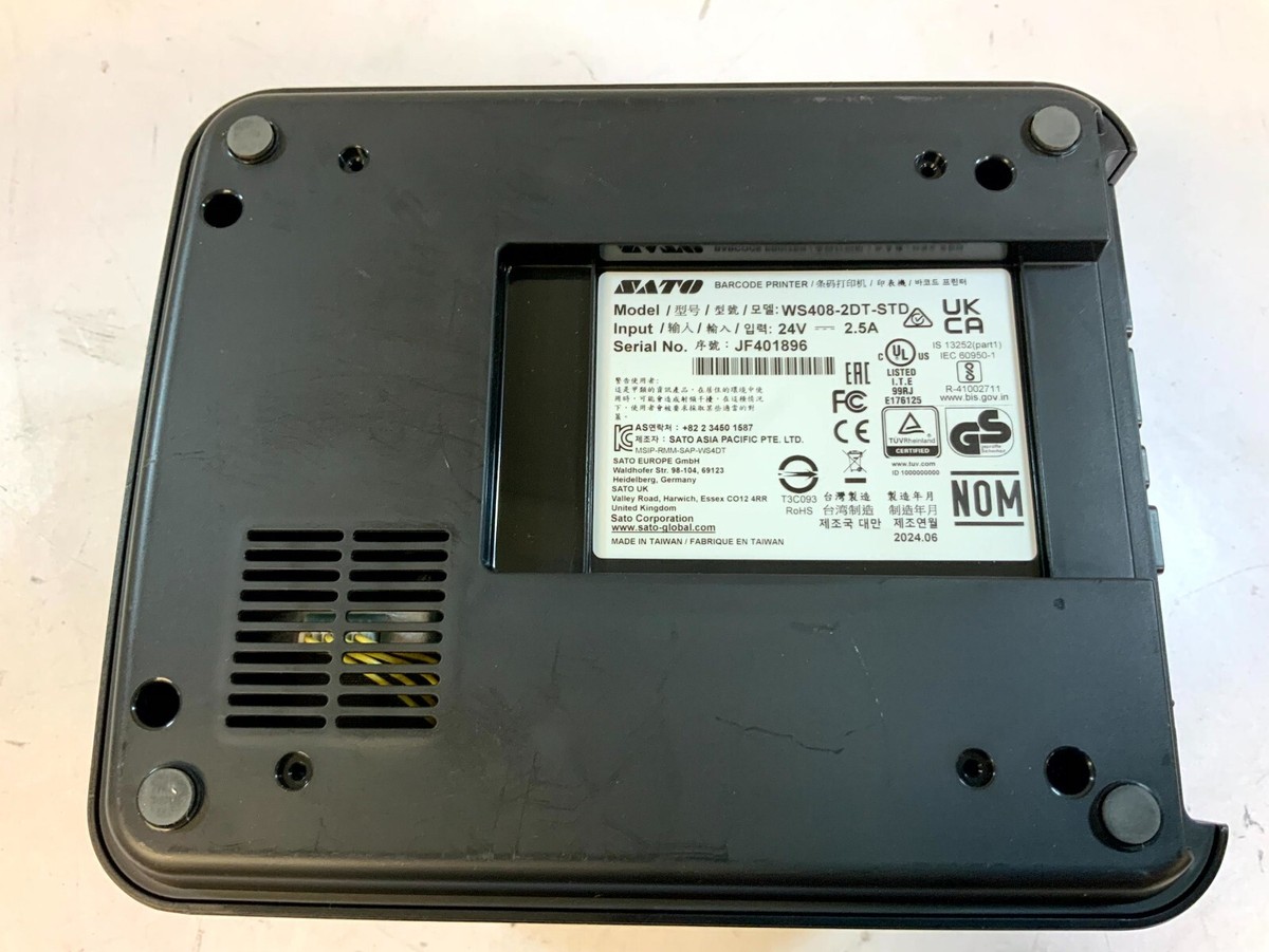 sato3　② Sato WS408-2 DT-STD POS Thermal Label Printer Bluetooth 203-DPI