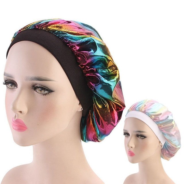 Hat Turban Durag Doo Rag Women Laser Silky DURAG Wave Caps Rags eBay