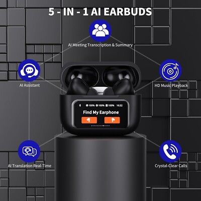 Relxhome AI Language Translation Earbuds, 3-in-1 Bluetooth 5.4 Translator Earbuds, 150 Languages & Accents Translator In Real Time, Support Playing Music Calls Ideal For Travel Learning Business - View #6