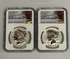 2024-S Reverse Proof $1 Morgan & Peace Silver Dollar NGC PF-70 FR 2 Coin Set