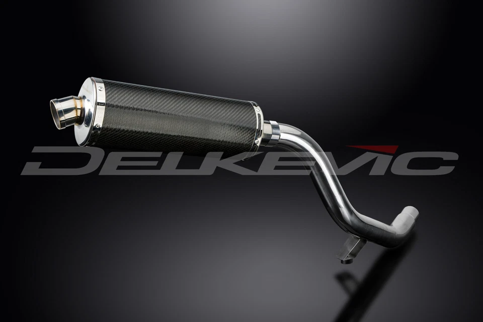 Kit silenciador de escape de carbono ovalado de 14" deslizable Triumph Tiger 1200 Explorer 2012-21 Foto 3 de 4