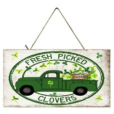 Fresh Picked Clover St. Patrick's Day Printed Handmade Sign
