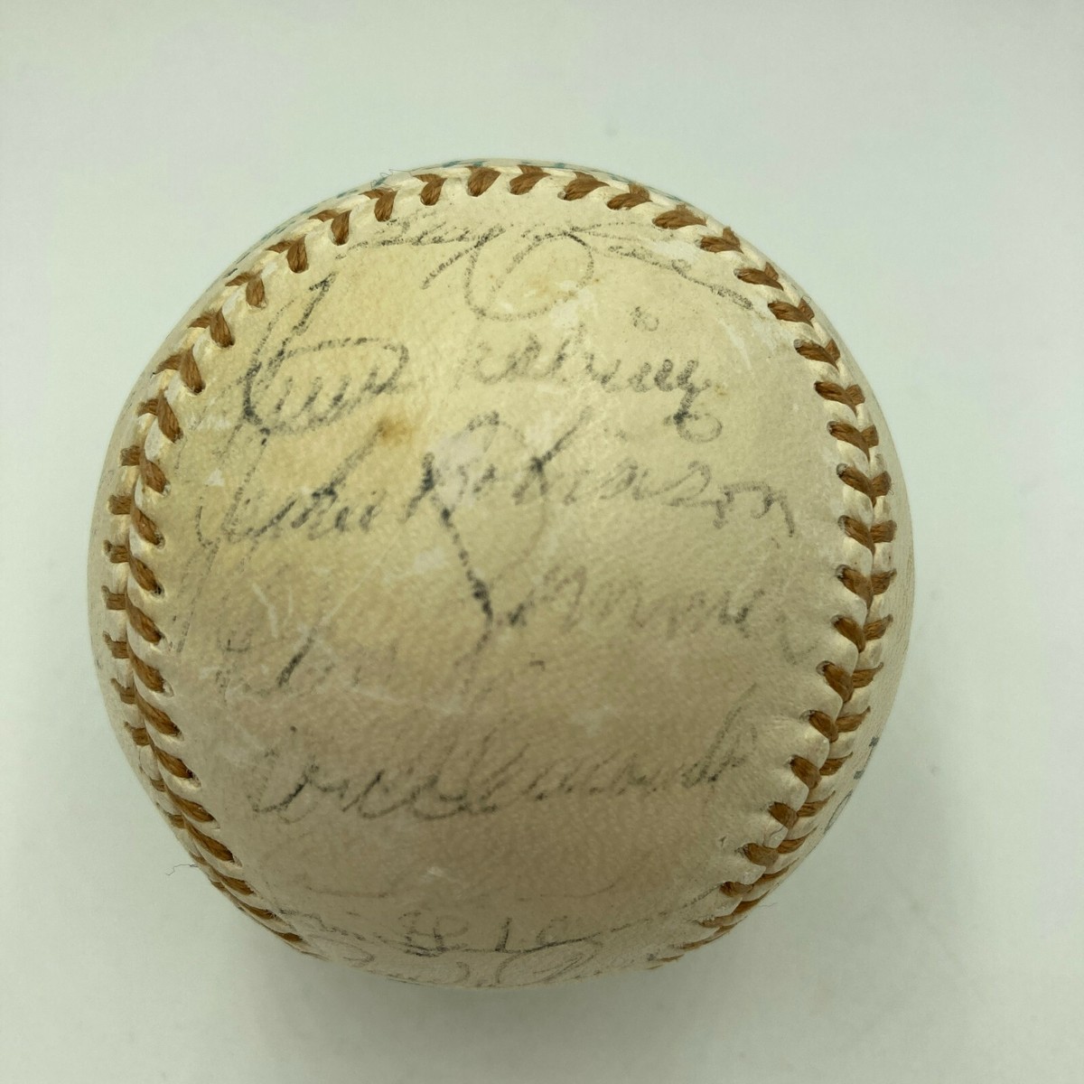 1955 Brooklyn Dodgers W.S. Champs Team Signed Baseball Jackie