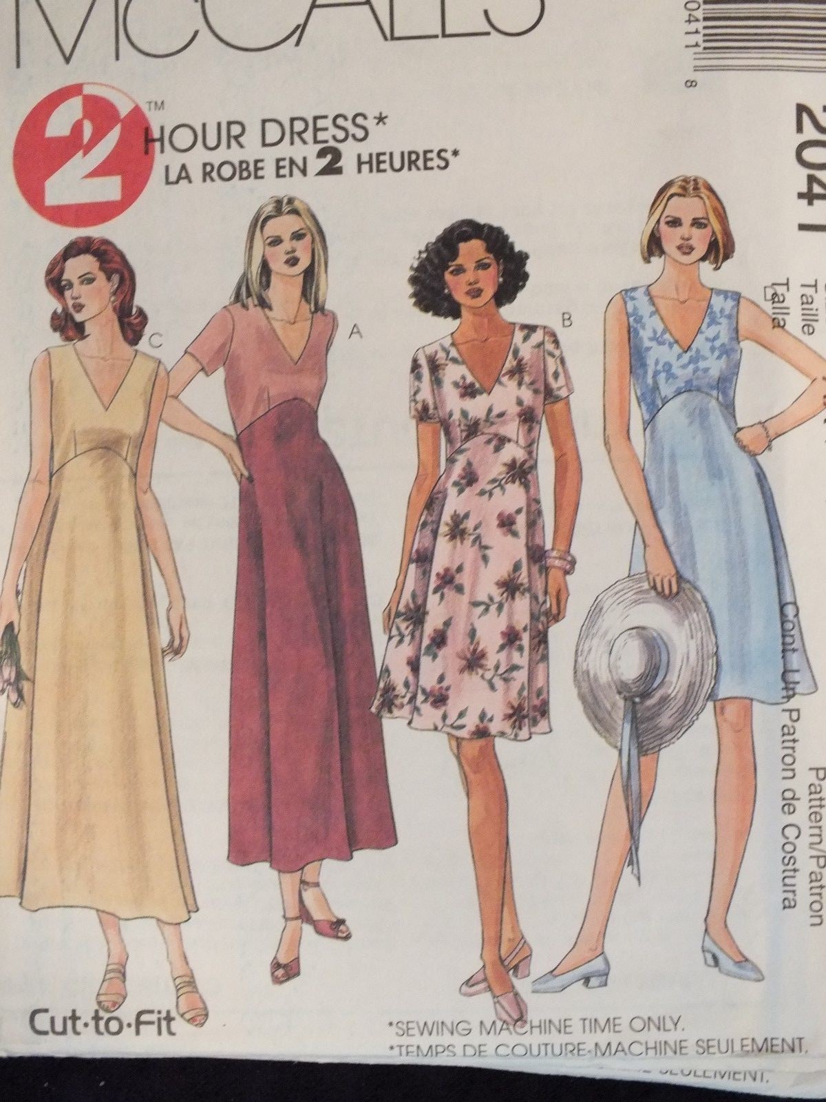 Crafts McCALL'S 8044 ROMPER JUMPSUIT PATTERN 46 FF GIRLS EMPIRE